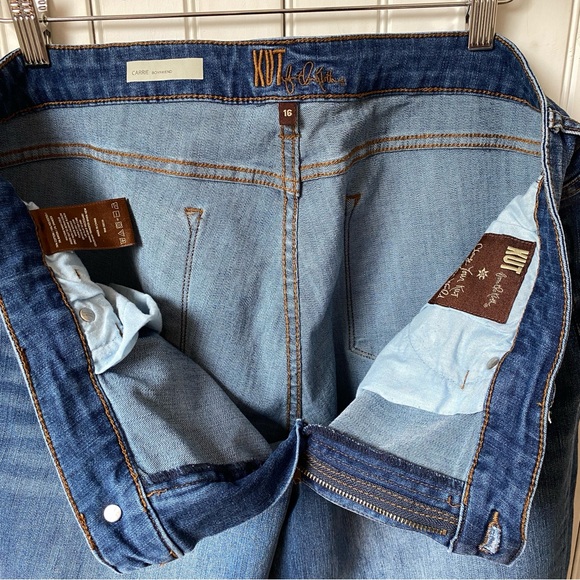 Kut From The Kloth Carrie Boyfriend Mid Rise Denim Blue Jeans Sz 16 - Picture 8 of 11